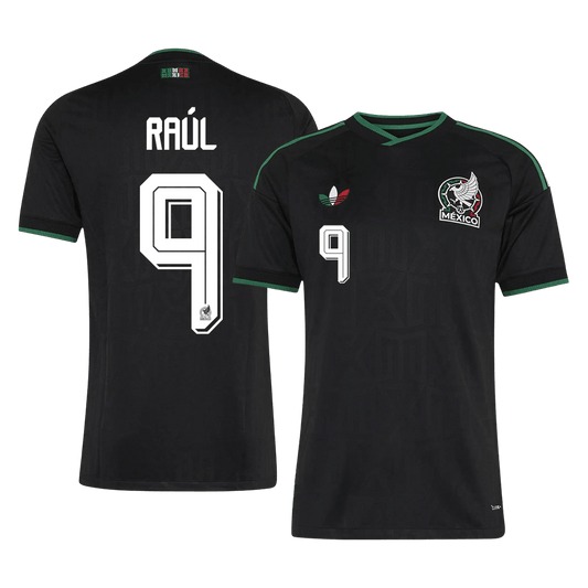 RAÚL #9 Mexikó Játékos Verzió Harmadik Mez Világbajnoki 2026 Fekete