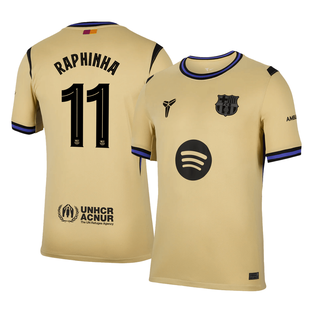 RAPHINHA #11 Barcelona 
 Idegen 
 Futball Mez 
2025/26 
 Sárga 
 
 
- UCL