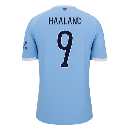 HAALAND #9 Manchester City Otthoni Futball Mez 2025/26 Kék