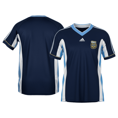 Argentína Idegenbeli Retro Futball Mez 1998