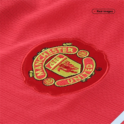 Manchester United Otthon Retro Futball Mez 2007/08 Piros