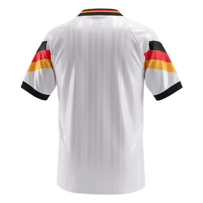 Németország Hazai Retro Futball Mez 1992 Fehér