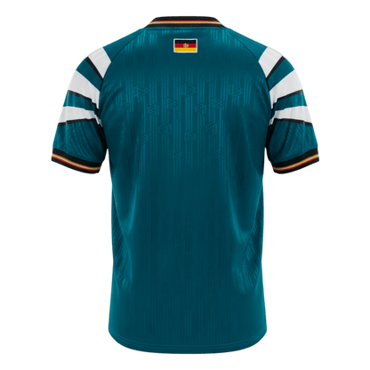 Németország Idegenbeli Retro Futball Mez 1996/97 Zöld
