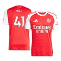 RICE #41 Arsenal Otthoni Soccer Mez 2025/26 Piros