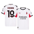 FOFANA #19 AC Milan Játékos Idegenbeli Mez 2025/26 Fehér