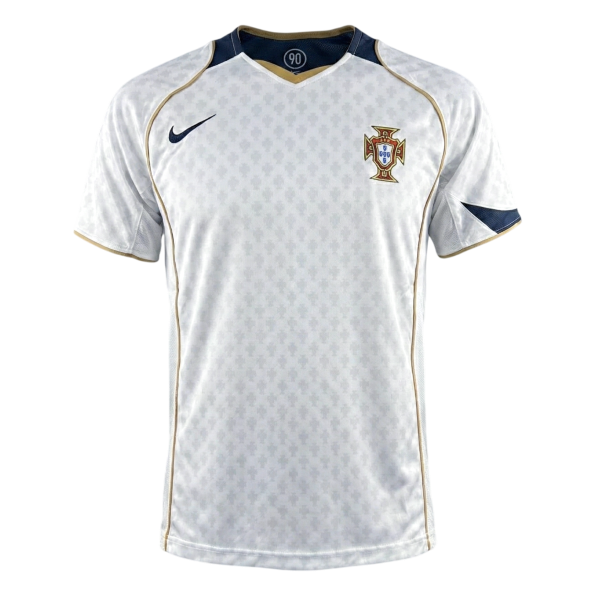 Portugal Idegenbeli Retro Futball Mez 2004 Fehér 2025/26