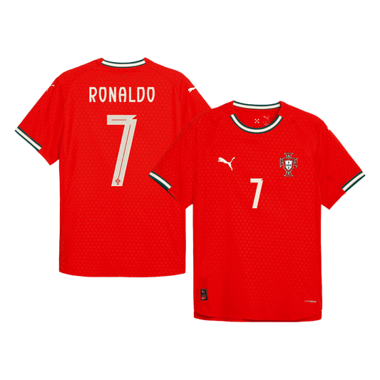 RONALDO #7 Portugal Játékos Otthon Mez 2025 Piros
