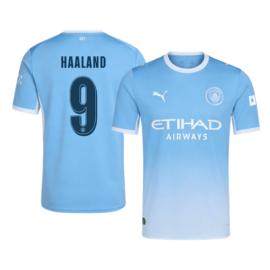 HAALAND #9 Manchester City Hazai Mez 2026/27 Kék