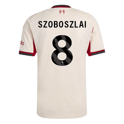 SZOBOSZLAI #8 Liverpool Idegenbeli Mez 2025/26 Fehér