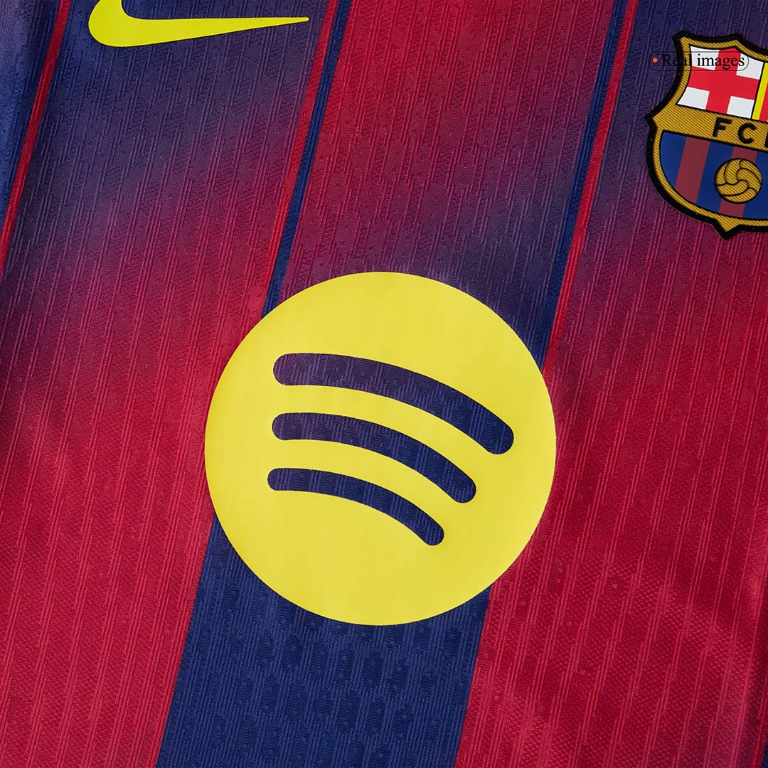 RAPHINHA #11 Játékos Barcelona Otthon Soccer Mez 2025/26 Piros&Kék