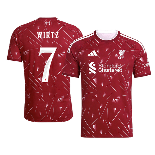 WIRTZ #7 Liverpool Hazai - UCL Futball 2026/27 Piros