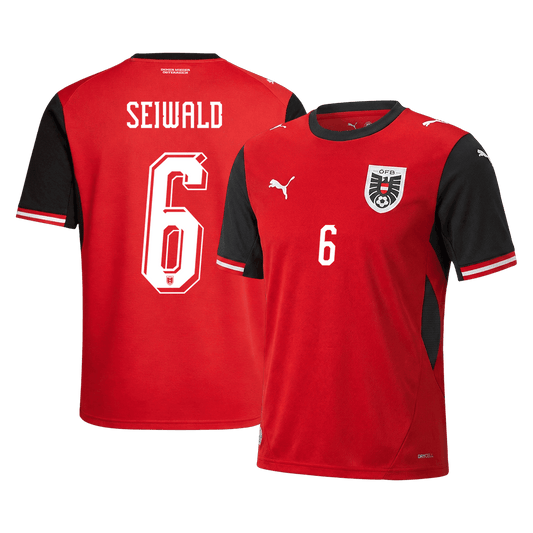 SEIWALD #6 Ausztria Hazai Mez Világbajnoki 2026 Piros