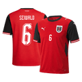 SEIWALD #6 Ausztria Hazai Mez Világbajnoki 2026 Piros
