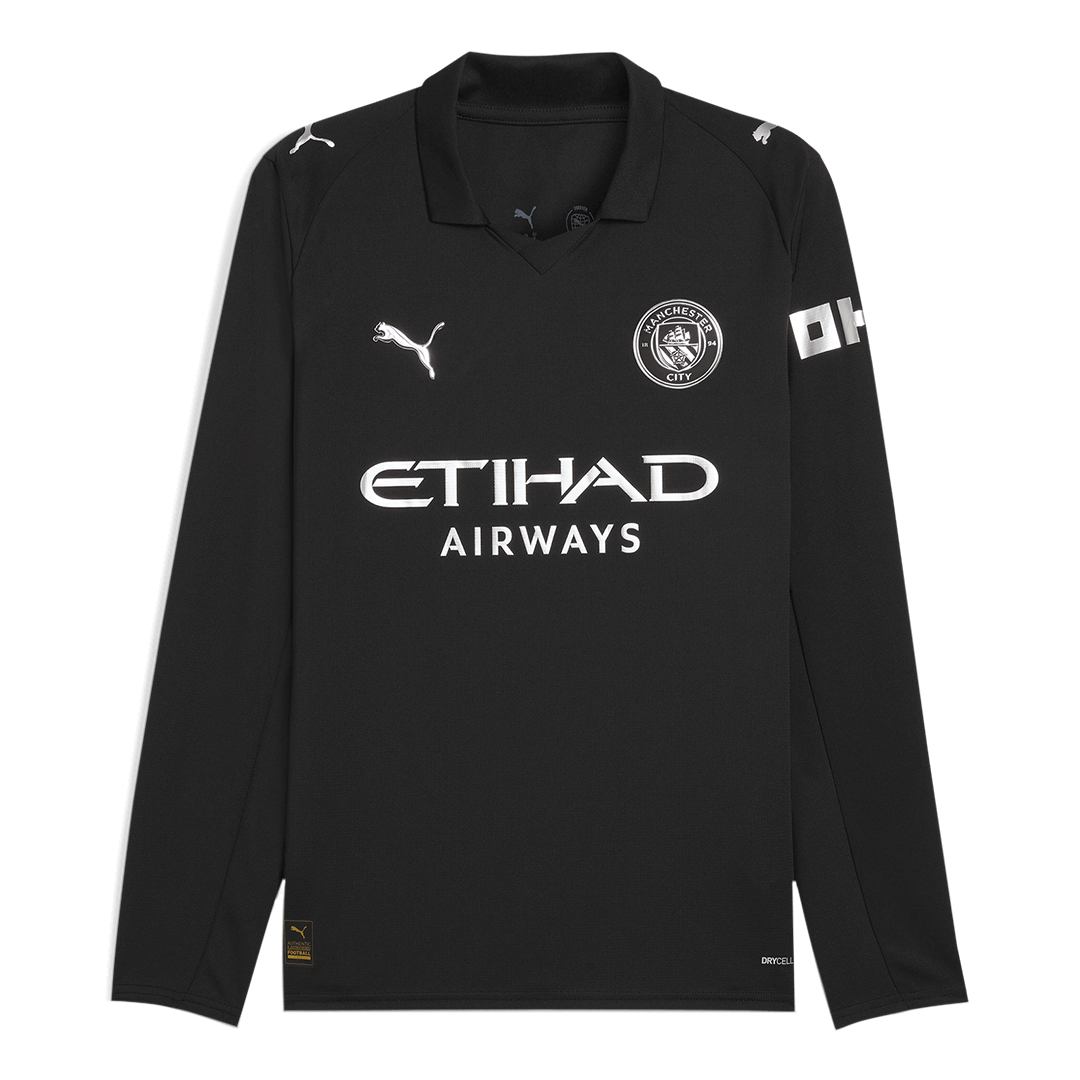 Manchester City 
 Idegen 
Hosszú Ujjú Futball Mez 
2025/26 
 Fekete