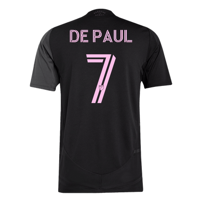 DE PAUL #7 Játékos Inter Miami CF Idegenbeli Soccer Mez 2025 Fekete&Szürke