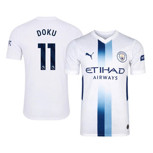 DOKU #11 Manchester City Harmadik Mez 2026/27 Fehér