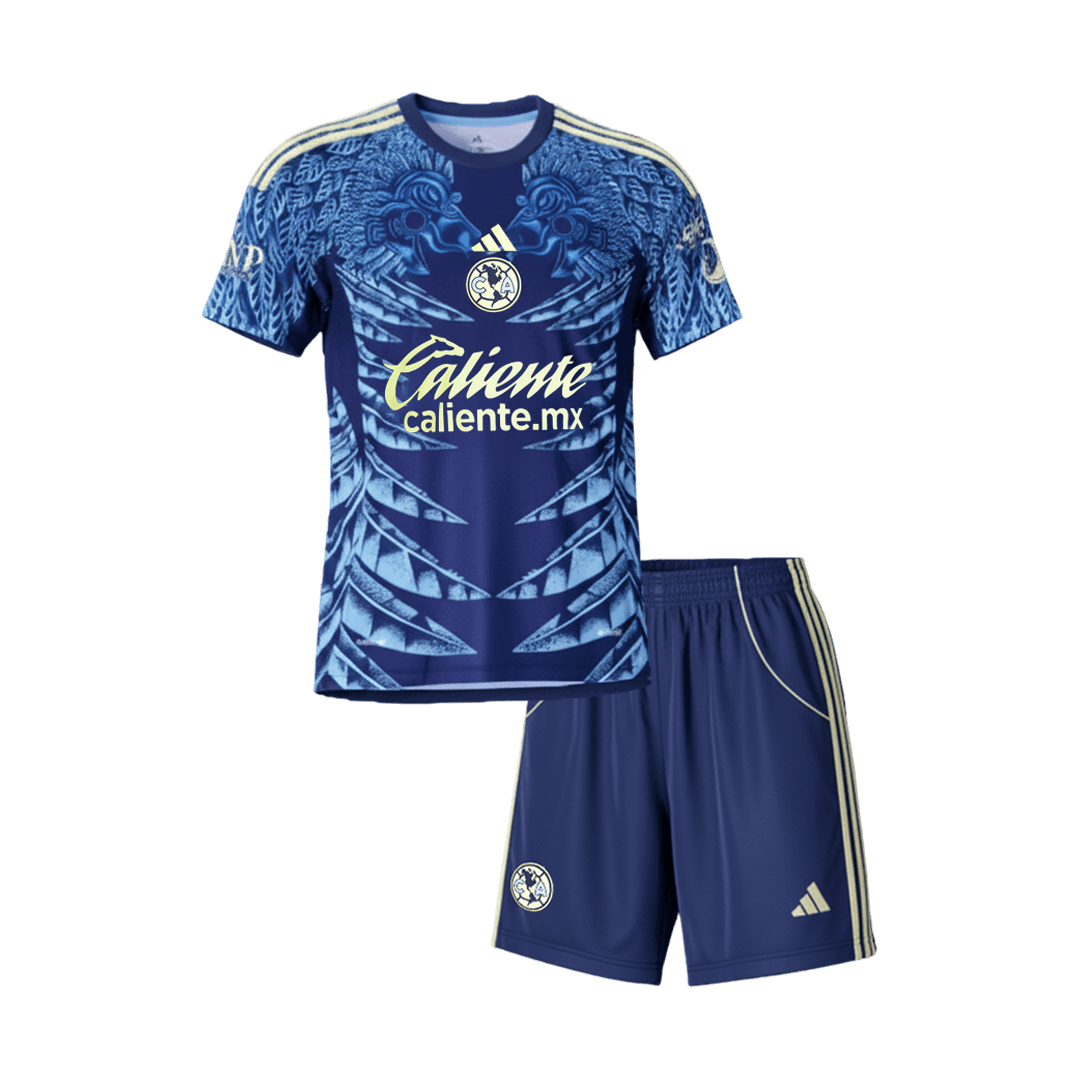 Club America Gyerek Idegenbeli Mez Készlet(Mez+Nadrág) 2025/26 Sötétkék