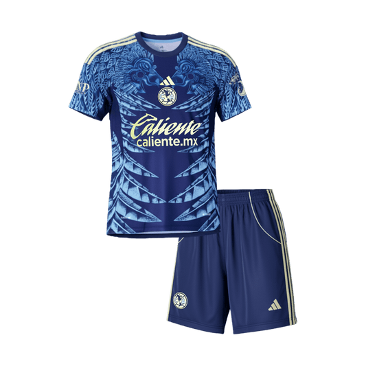 Club America Gyerek Idegenbeli Mez Készlet(Mez+Nadrág) 2025/26 Sötétkék