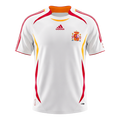Spanyolország Idegenbeli Retro Futball Mez 2006 Fehér