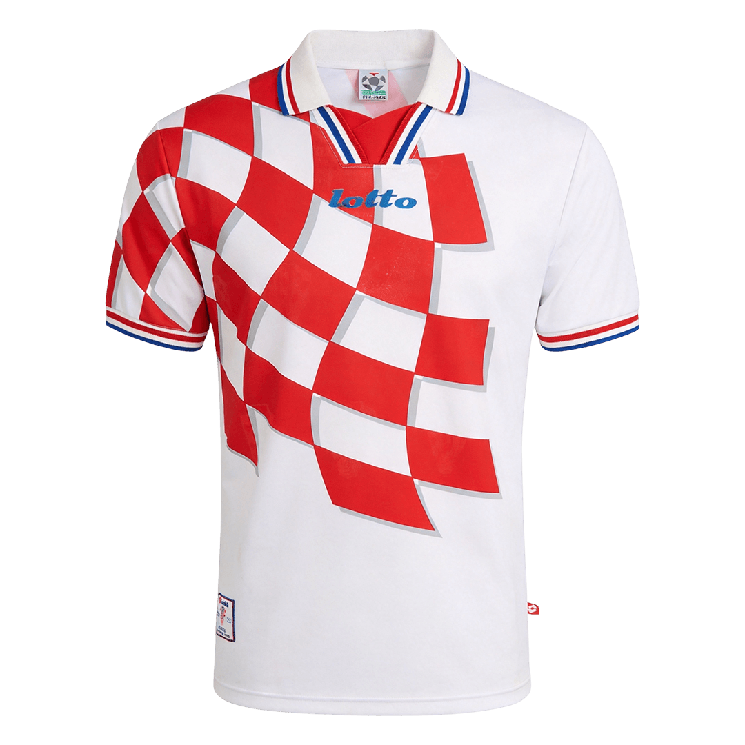 Horvátország Hazai Retro Futball Mez 1998