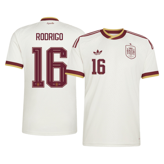 RODRIGO #16 Spanyolország Idegenbeli Mez 2026 Fehér