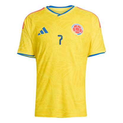 Játékos Verzió LUIS DíAZ #7 Kolumbia Hazai Mez 2026 Sárga