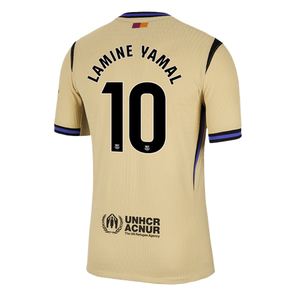 LAMINE YAMAL #10 Barcelona Játékos Idegenbeli Mez 2025/26 Sárga - UCL