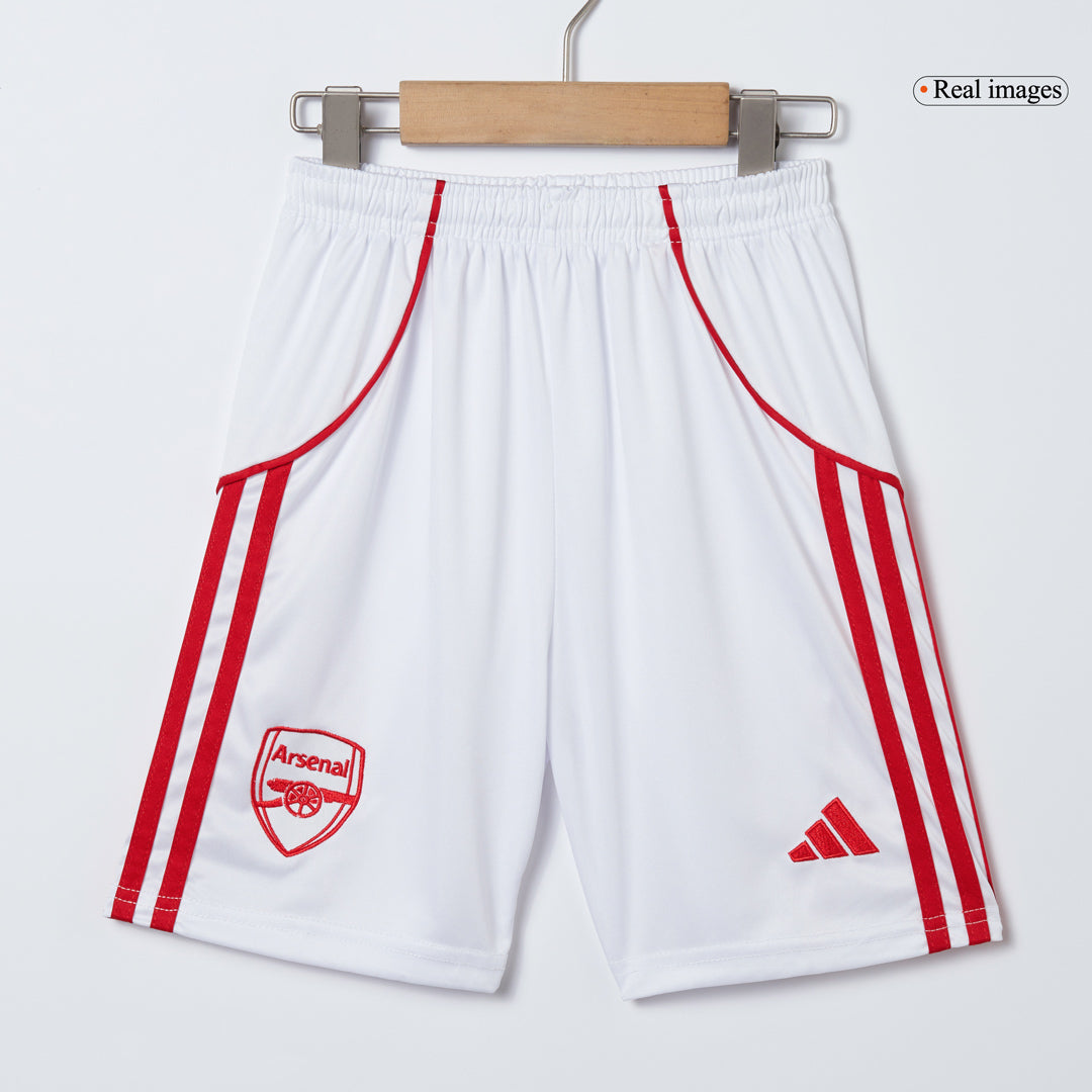 Gyerek Arsenal 
Otthoni 
Mez 
Készlet (Mez + Nadrág + Zokni) 
2025/26 
Piros