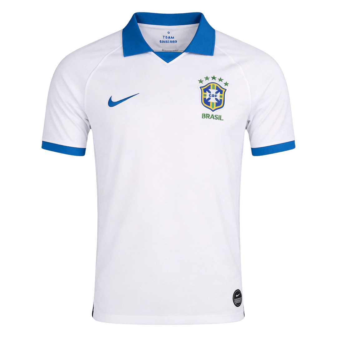 Brazília Idegenbeli Retro Futball Mez 2019 Fehér