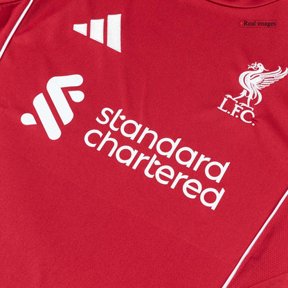 VIRGIL #4 Liverpool Otthon Soccer Mez 25/26 Piros