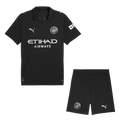 Manchester City Idegenbeli Mez Szett (Mez+Nadrág) 2025/26 Fekete