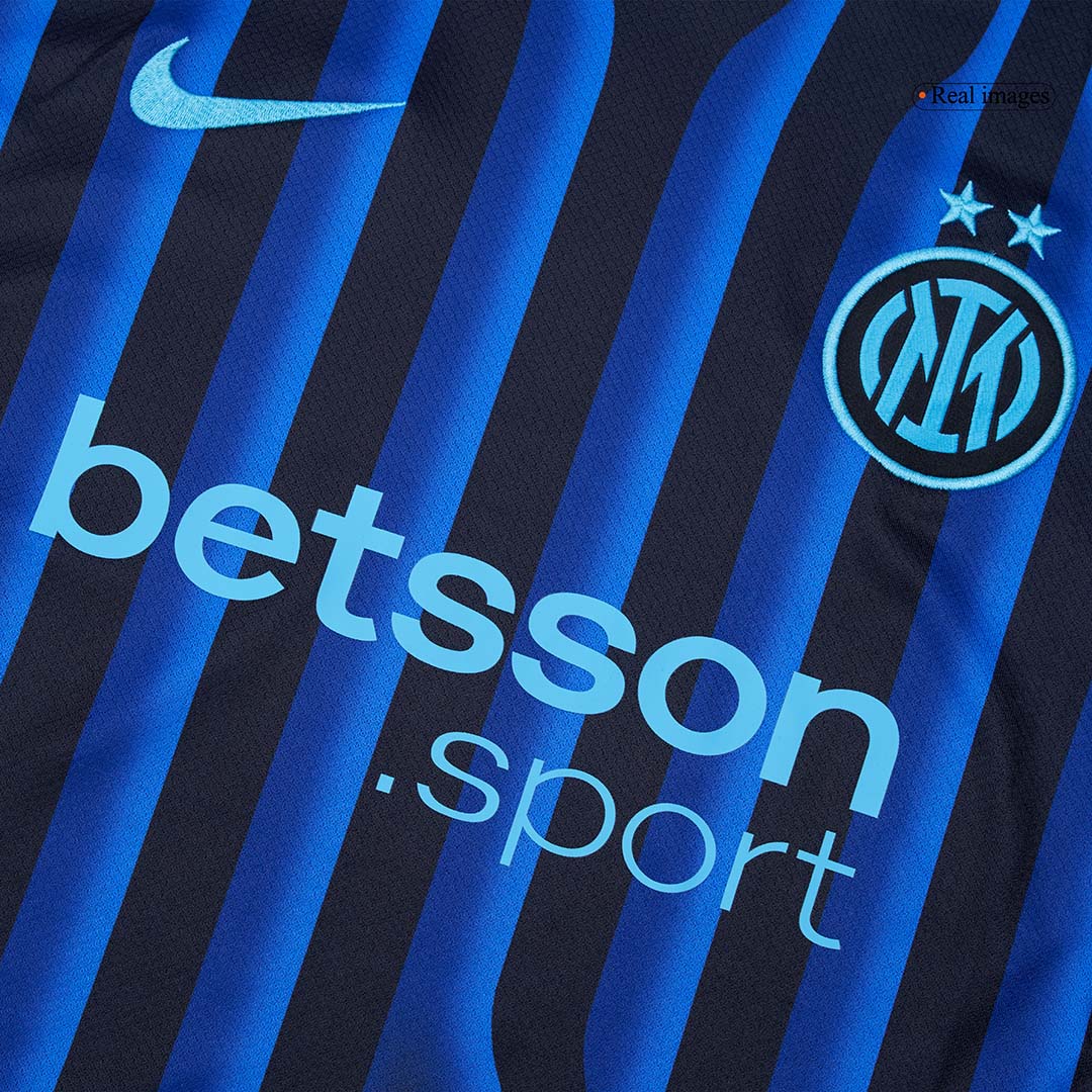 Inter Milan Otthon Soccer Mez Készlet(Mez+Rövidnadrág) 2025/26 Kék&Fekete