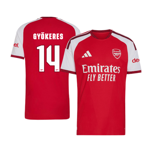 GYÖKERES #14 Arsenal Játékos Verzió Hazai Mez 2026/27 Piros - UCL