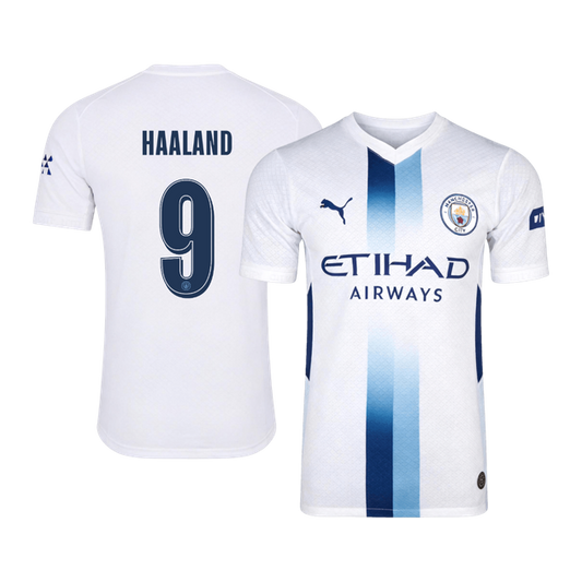 HAALAND #9 Manchester City Játékos Verzió Harmadik Mez 2026/27 Fehér - UCL