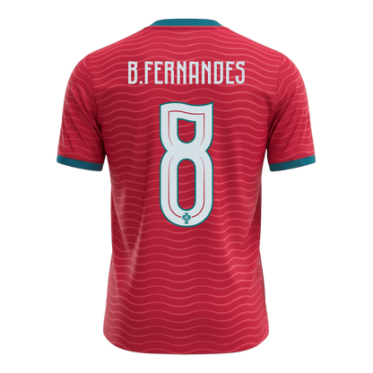 B.FERNANDES #8 Portugália Hazai Világbajnoki Mez 2026 Piros