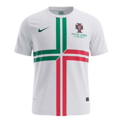 Portugal Idegenbeli Retro Futball Mez 2012 Fehér 2025/26