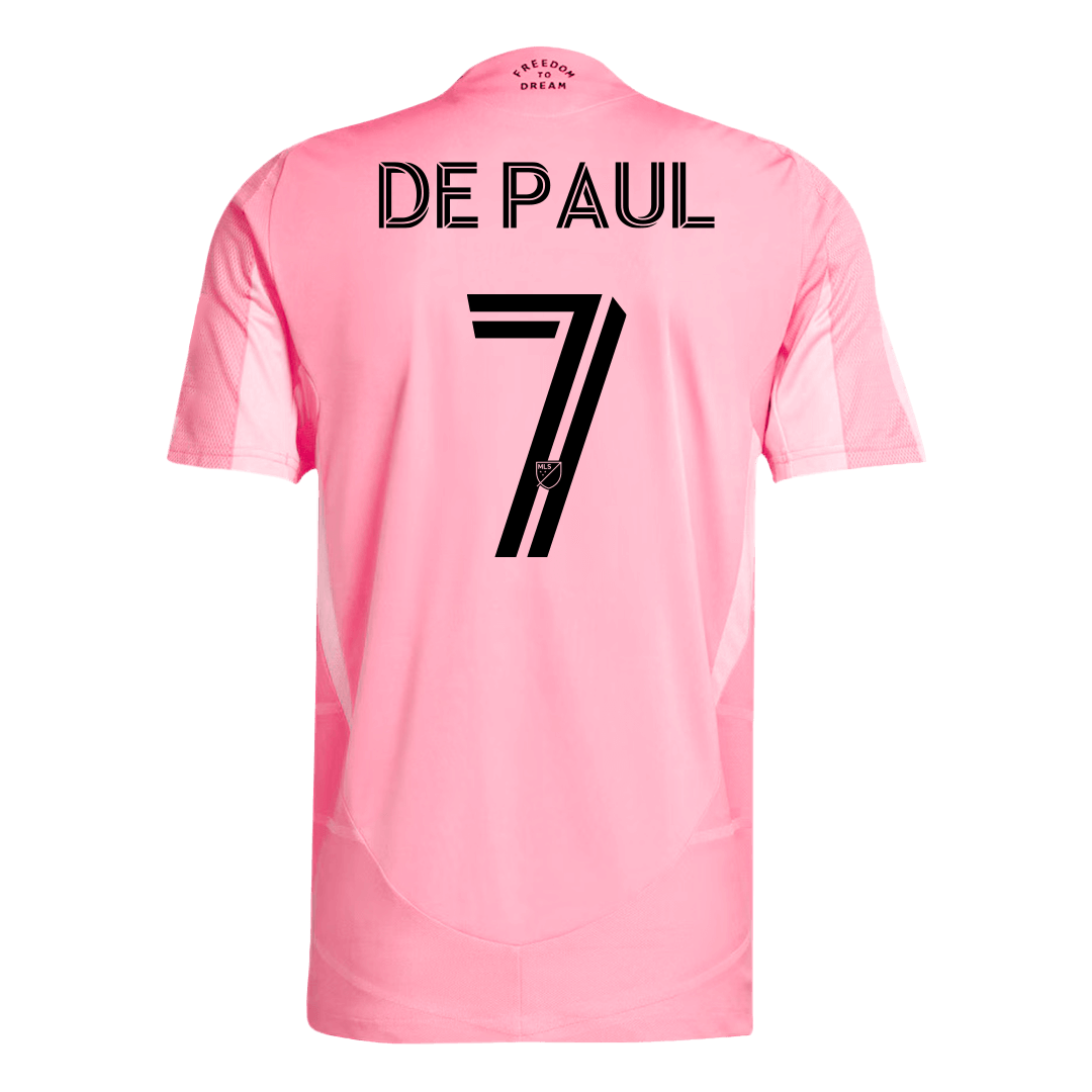 DE PAUL #7 Játékos Inter Miami CF Otthoni Soccer Mez 2025 Rózsaszín