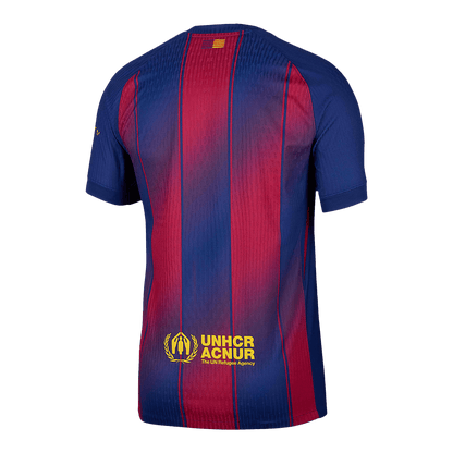 Barcelona X Ed Sheeran Játékos Otthon Mez 2025/26 Piros & Kék
