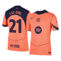 F.DE JONG #21 Barcelona Játékos Idegenbeli Harmadik Mez 2025/26