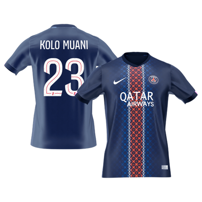 KOLO MUANI #23 PSG Hazai Futball Mez 2025/26 Sötétkék