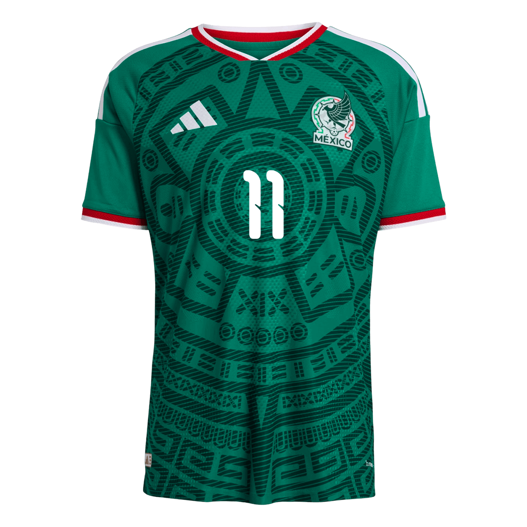 S.GIMENEZ #11 Mexikó Játékos Verzió Hazai Világbajnoki Mez 2026 Zöld