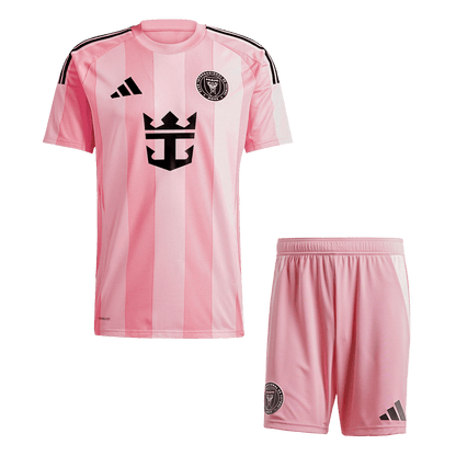 Inter Miami Otthoni Soccer Mez Készlet(Mez+Rövidnadrág) 2025 Rózsaszín