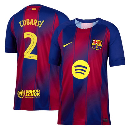 CUBARSÍ #2 Barcelona Otthon Soccer Mez 2025/26 Piros&Kék - UCL