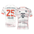 MÜLLER #25 Bayern Munich Idegenbeli Soccer Mez 2025/26 Fehér