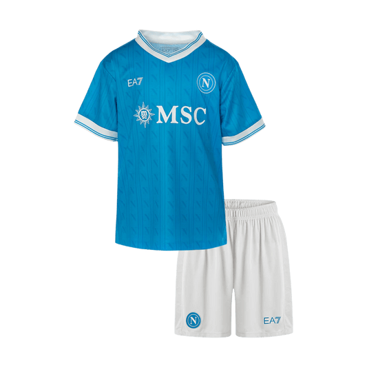 Napoli Gyerek Otthoni Mez Készlet(Mez+Nadrág) 2025/26 Kék