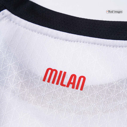 Játékos AC Milan Idegenbeli Soccer Mez 2025/26 Fehér