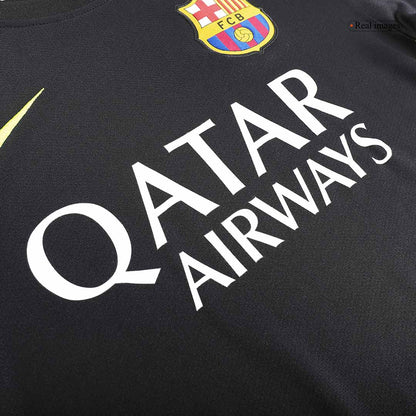 Barcelona Idegenbeli Harmadik Retro Futball Mez 2013/14 Fekete