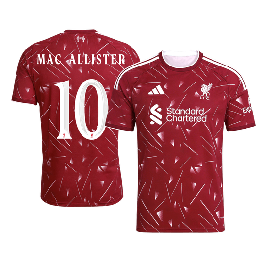 MAC ALLISTER #10 Liverpool Hazai - UCL Futball 2026/27 Piros