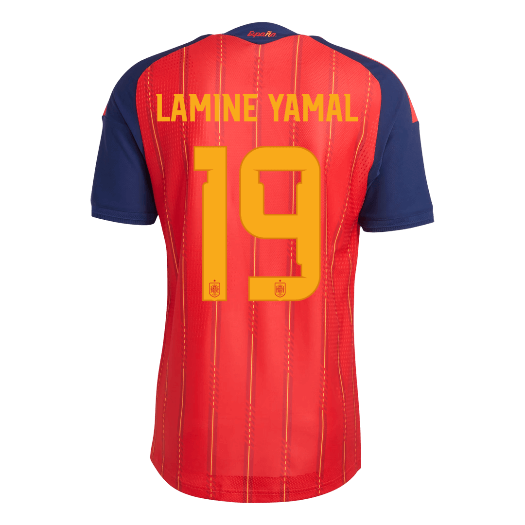 LAMINE YAMAL #19 Spanyolország Játékos Verzió Hazai Világbajnoki Mez 2026 Piros