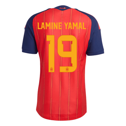 LAMINE YAMAL #19 Spanyolország Játékos Verzió Hazai Világbajnoki Mez 2026 Piros